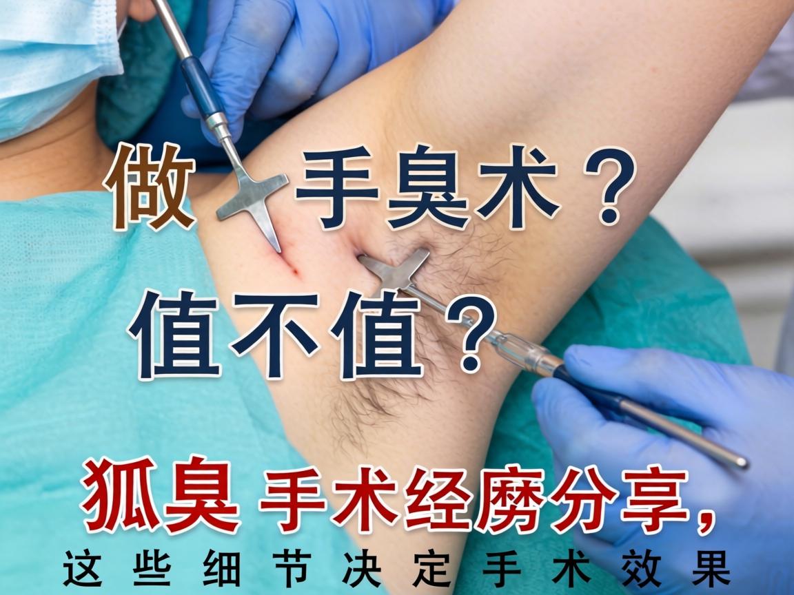 狐臭做手术值不值？狐臭手术经历分享，这些细节决定手术效果