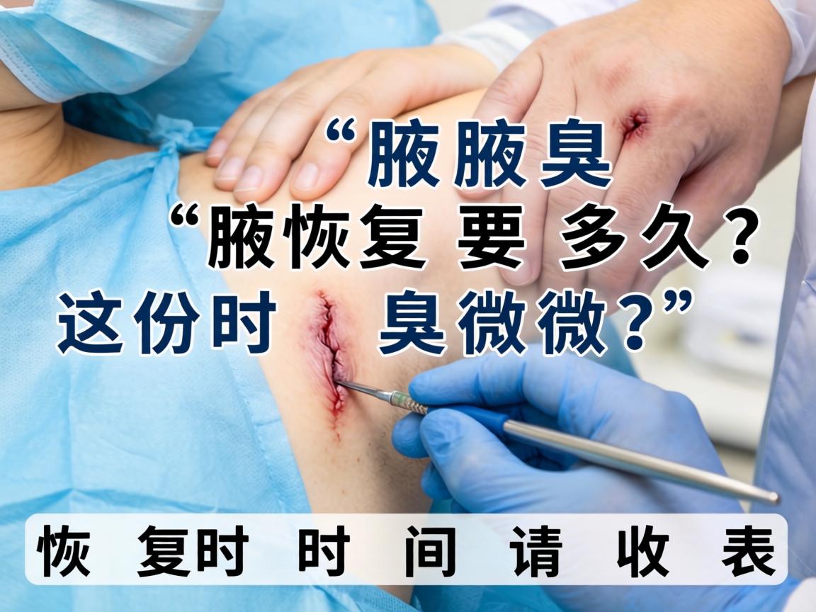 腋臭微创手术恢复要多久？这份恢复时间表请收好