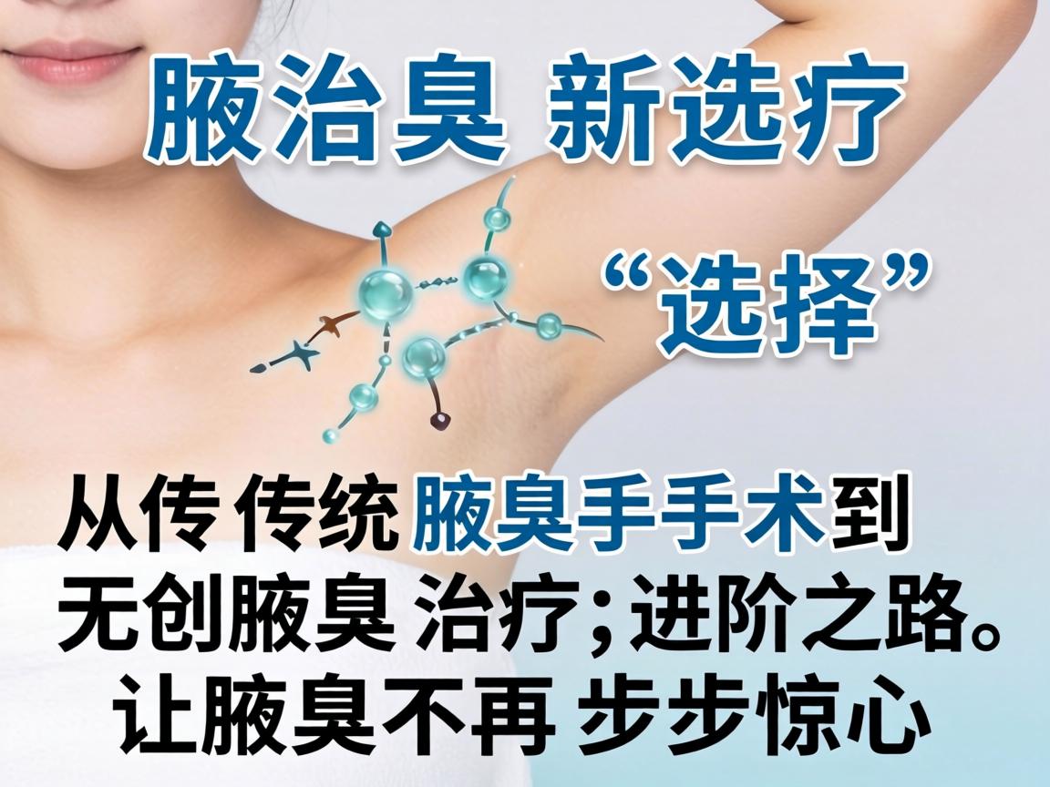 腋臭治疗新选择，从传统腋臭手术到无创腋臭治疗的进阶之路，让腋臭不再步步惊心