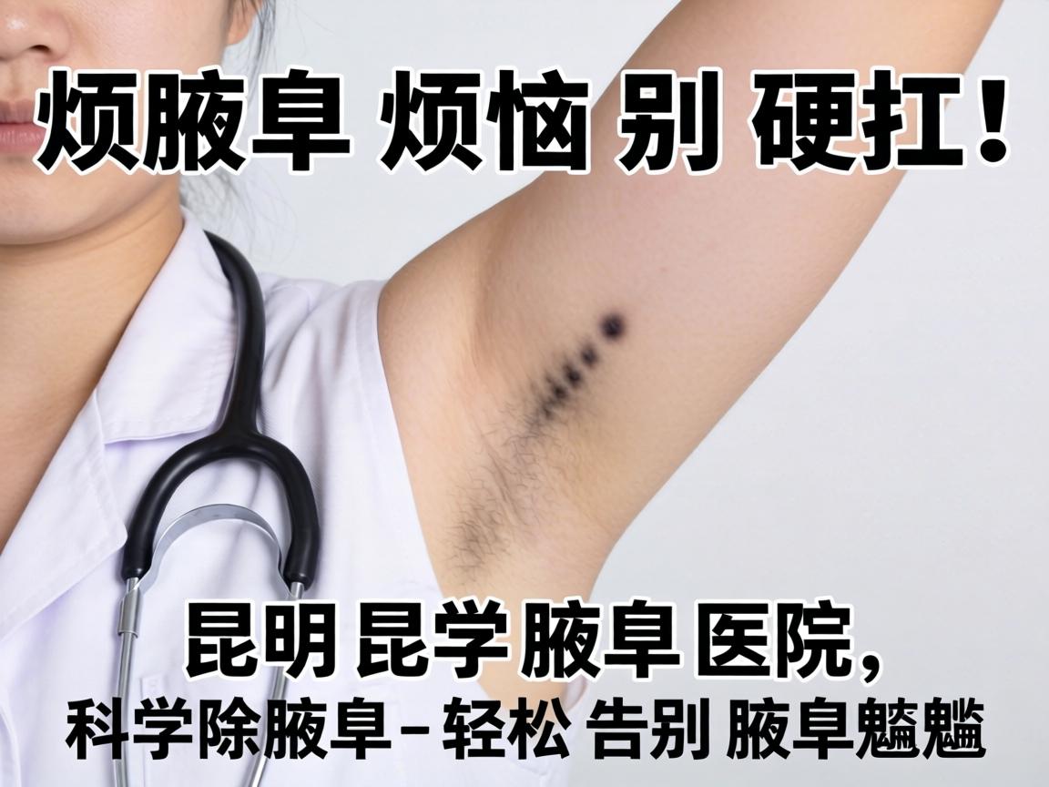 腋臭烦恼别硬扛！昆明昆大腋臭医院，科学除腋臭，轻松告别腋臭尴尬