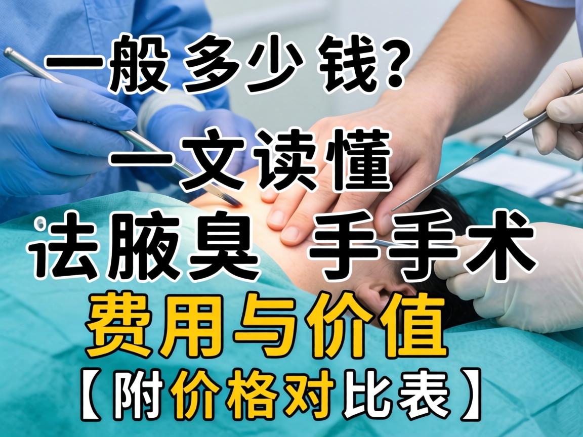 腋臭手术一般多少钱?一文读懂腋臭手术费用与价值(附价格对比表) 腋臭手术一般多少钱?一文读懂腋臭手术费用与价值(附价格对比表)