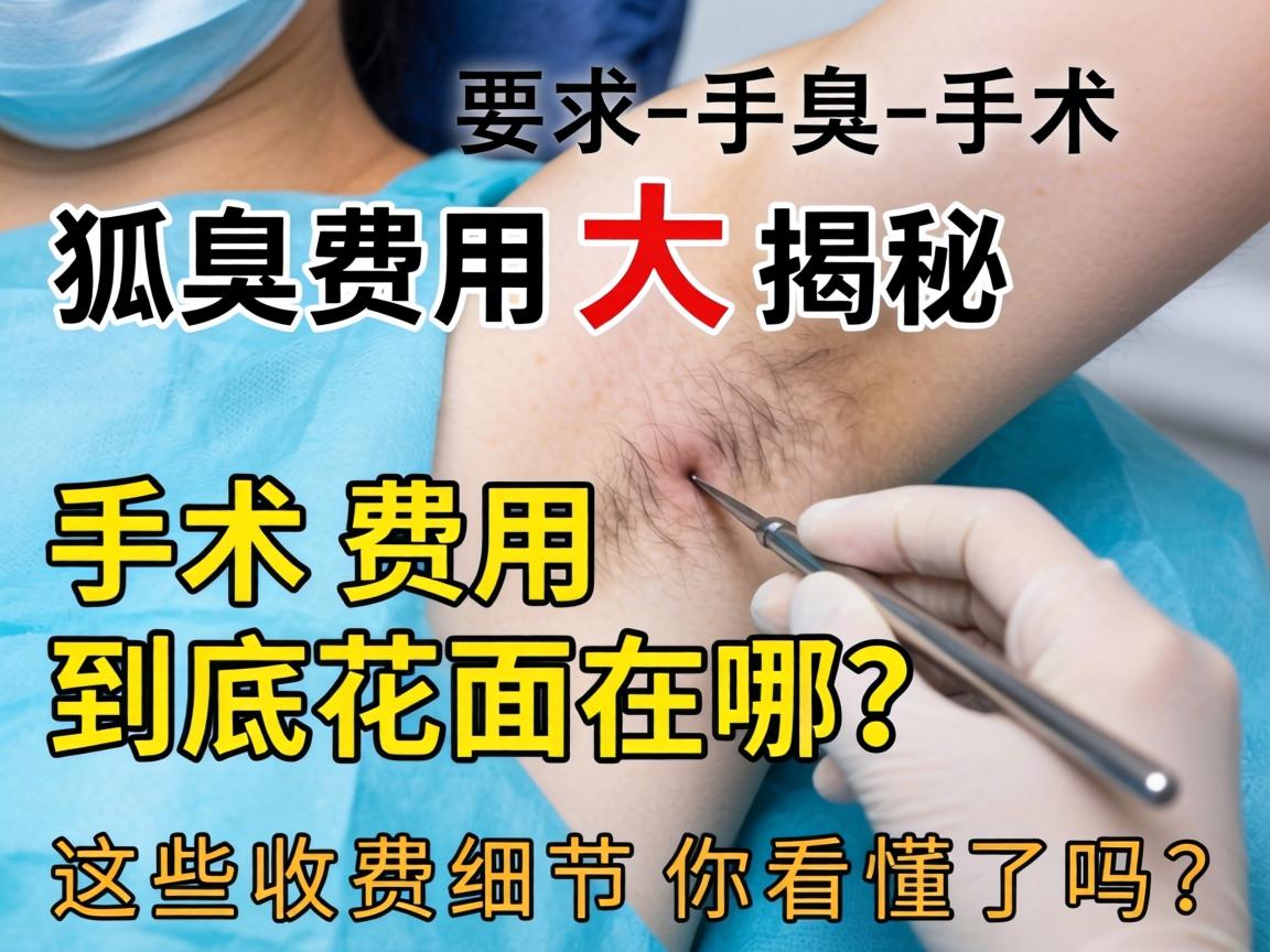 狐臭手术费用大揭秘，手术费用到底花在哪？这些收费细节你看懂了吗？