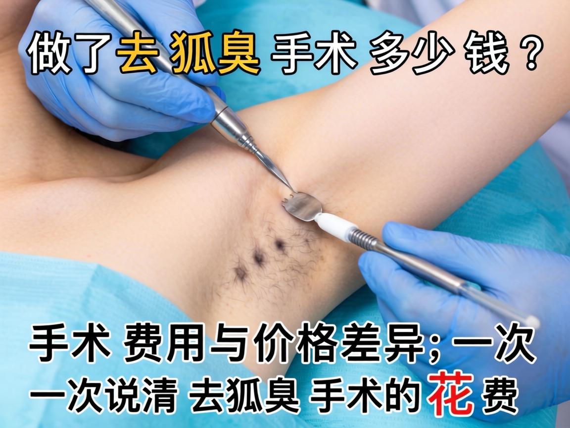 做去狐臭手术多少钱?手术费用与价格差异,一次说清去狐臭手术的花费 做去狐臭手术多少钱?手术费用与价格差异,一次说清去狐臭手术的花费