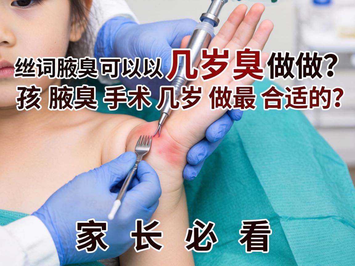 腋臭手术几岁可以做？孩子腋臭手术几岁做最合适？家长必看