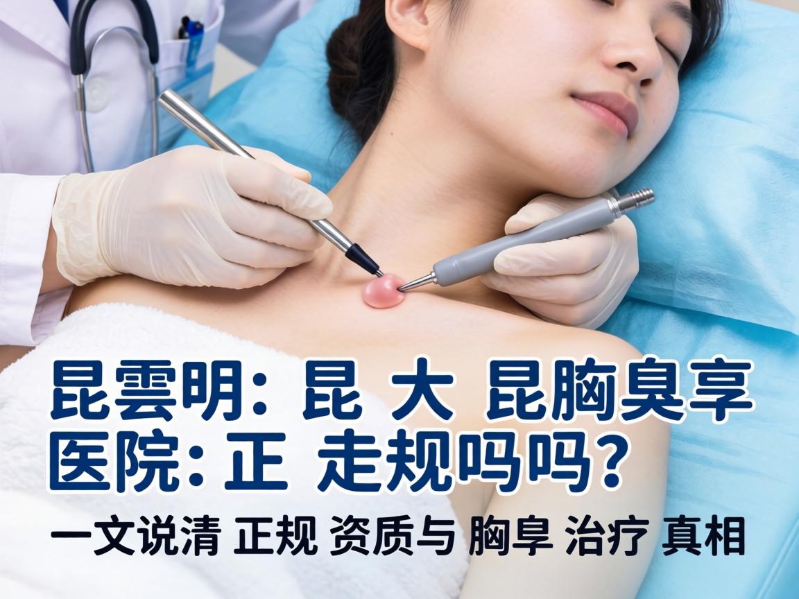昆明昆大腋臭医院正规吗？一文说清正规资质与腋臭治疗真相