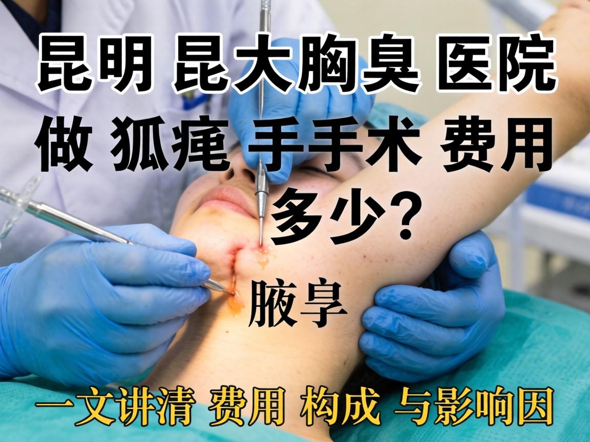昆明昆大腋臭医院做狐臭手术费用多少？一文讲清费用构成与影响因素