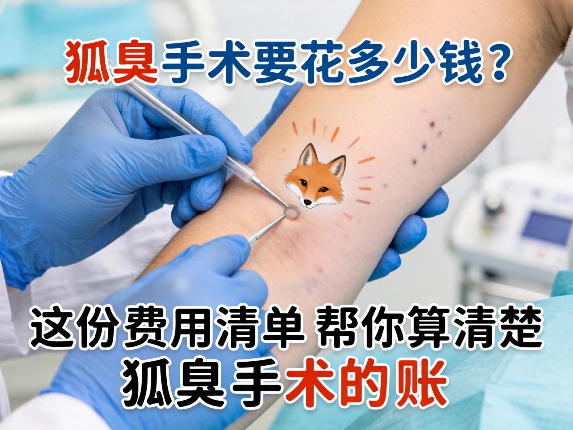 狐臭手术要花多少钱？这份费用清单帮你算清楚狐臭手术的账
