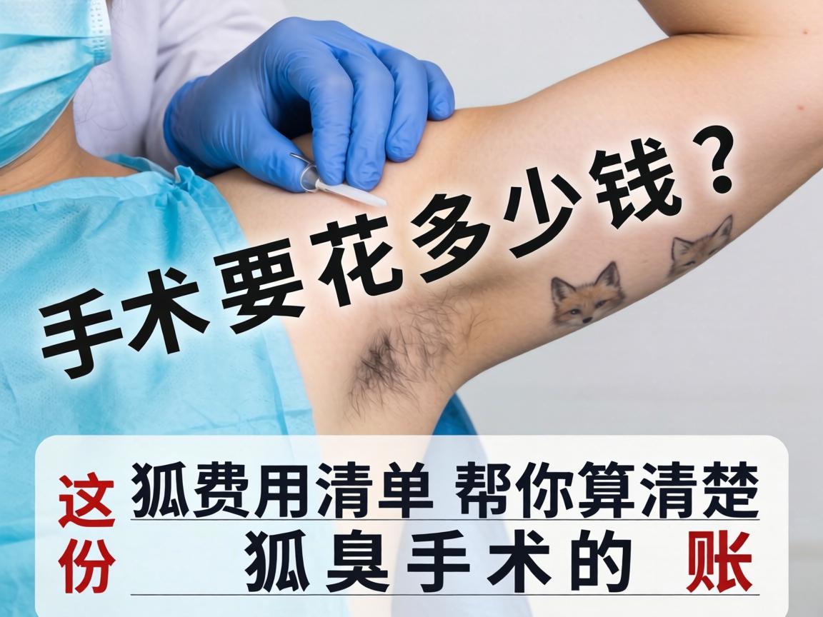 狐臭手术要花多少钱？这份费用清单帮你算清楚狐臭手术的账