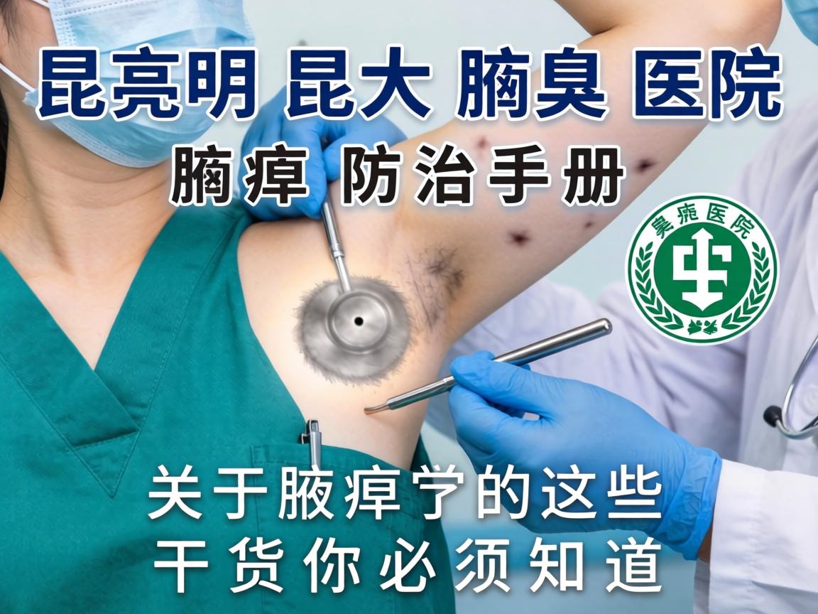 昆明昆大腋臭医院，腋臭防治手册，关于腋臭的这些干货你必须知道