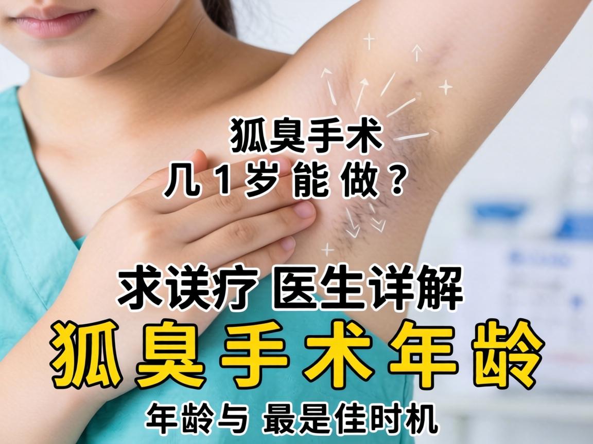 狐臭手术几岁能做？医生详解狐臭手术年龄与最佳时机