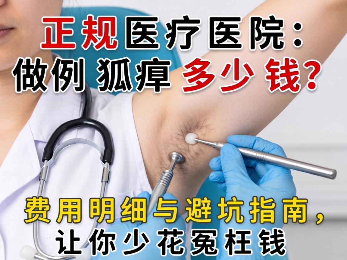 正规医院做狐臭多少钱？费用明细与避坑指南，让你少花冤枉钱