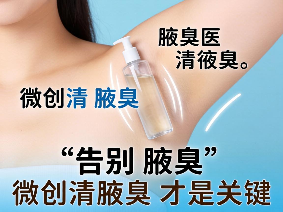 腋臭微创清腋臭，告别腋臭，微创清腋臭才是关键