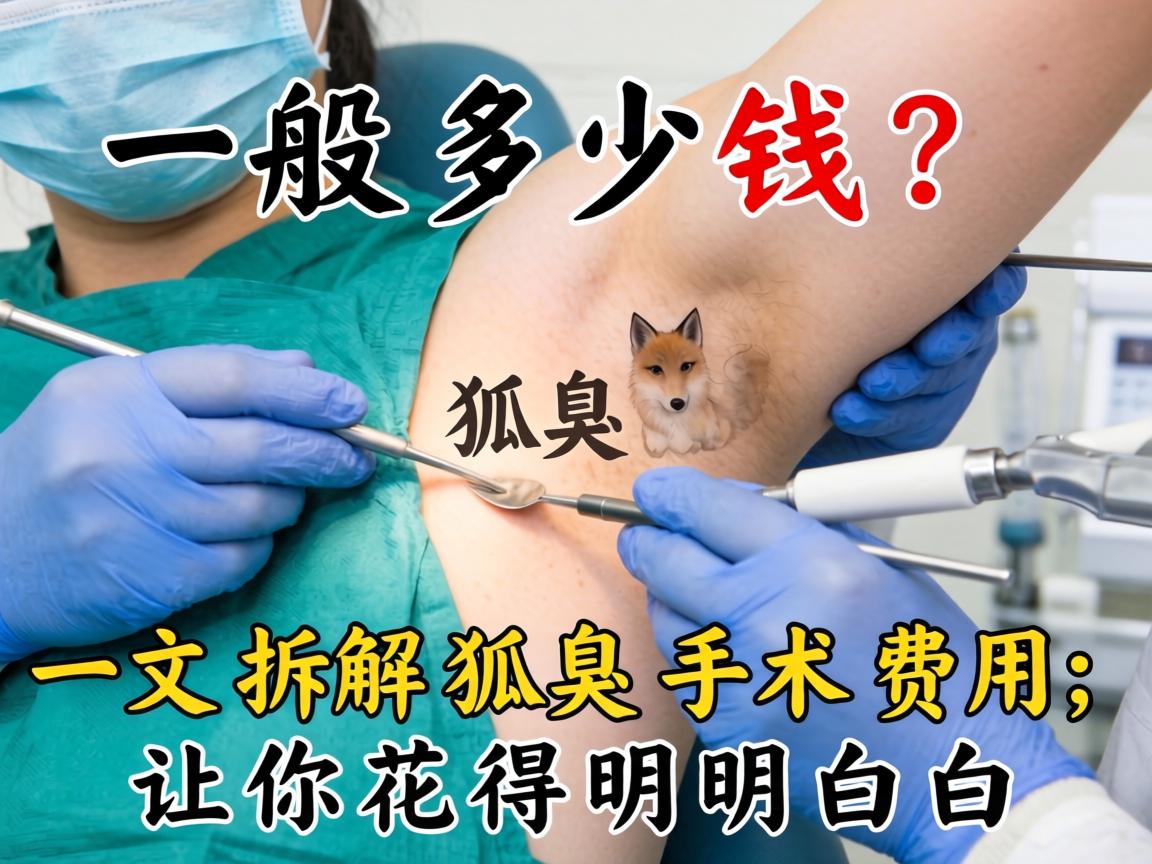狐臭手术一般多少钱？一文拆解狐臭手术费用，让你花得明明白白