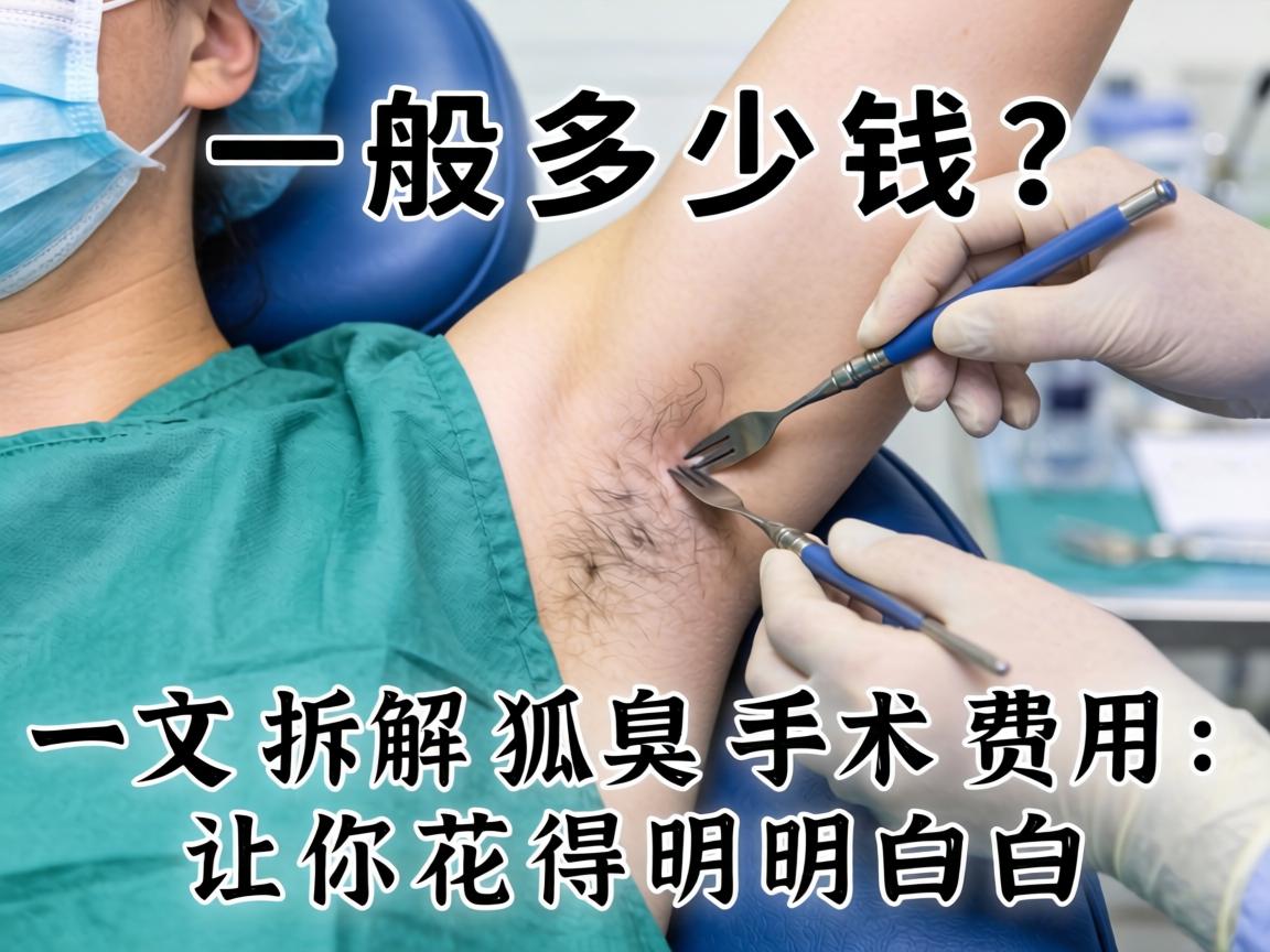 狐臭手术一般多少钱？一文拆解狐臭手术费用，让你花得明明白白