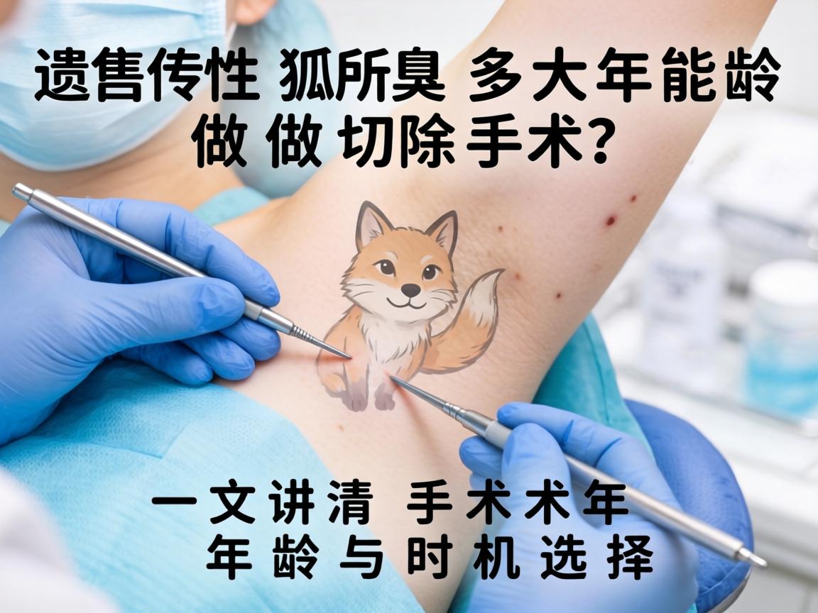 遗传性狐臭多大年龄能做切除手术？一文讲清手术年龄与时机选择
