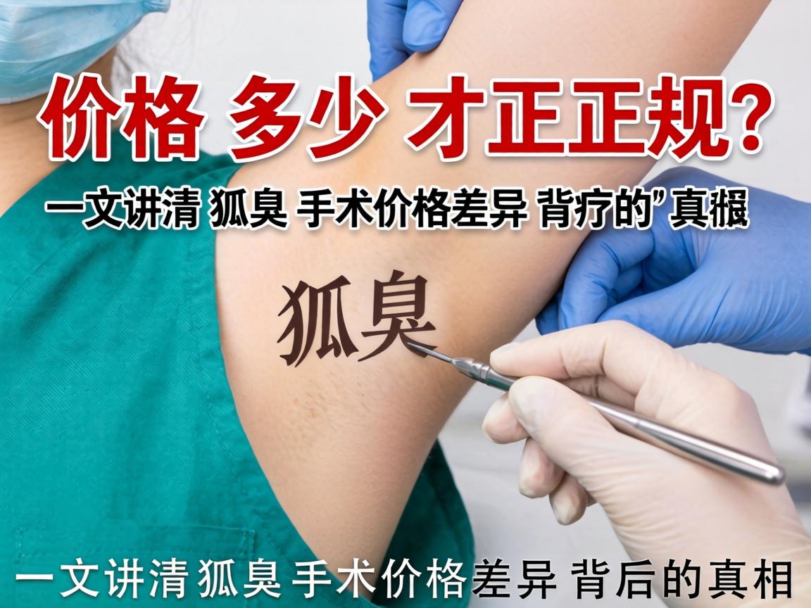 狐臭手术价格多少才正规？一文讲清狐臭手术价格差异背后的真相