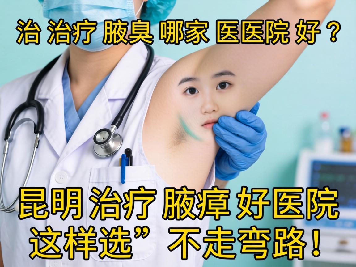 治疗腋臭哪家医院好？昆明治疗腋臭好医院这样选，不走弯路！