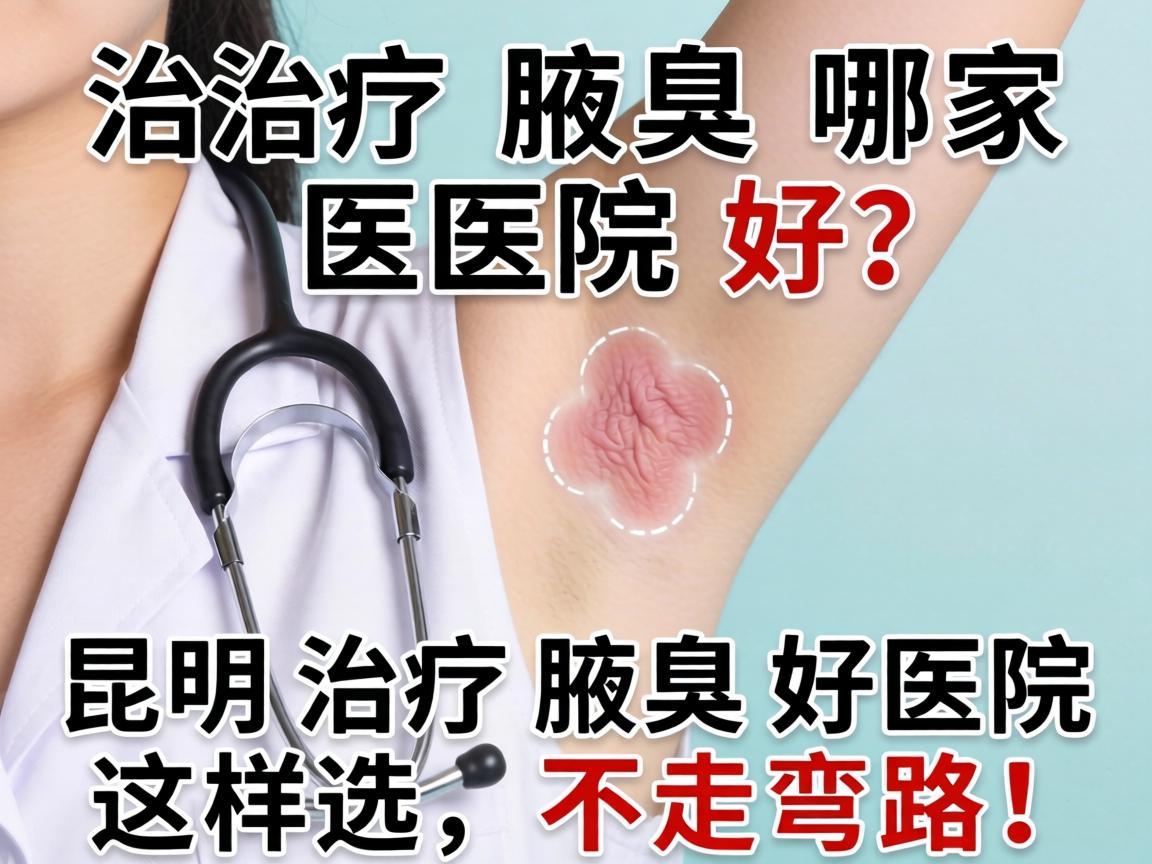 治疗腋臭哪家医院好？昆明治疗腋臭好医院这样选，不走弯路！