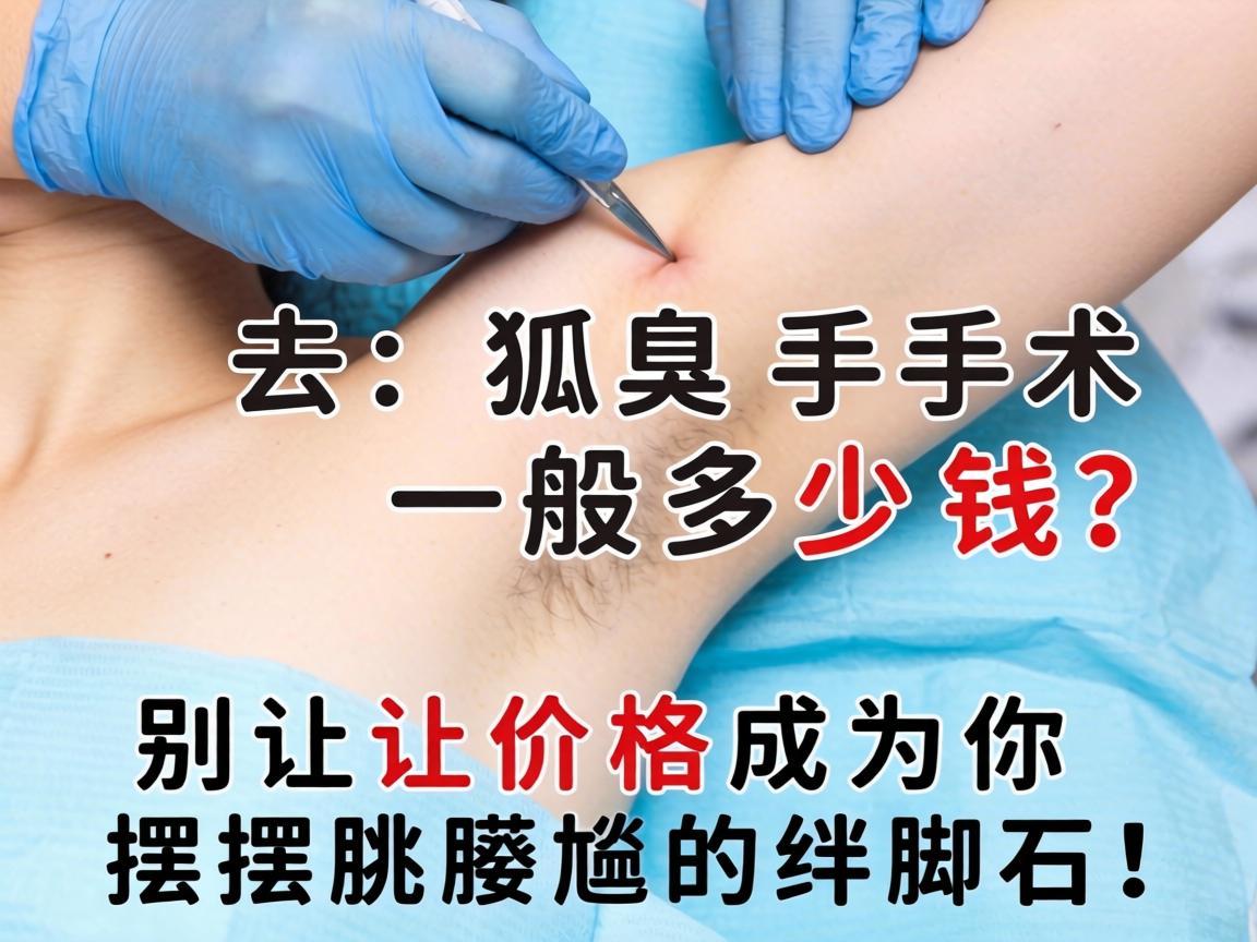 去狐臭手术一般多少钱？别让价格成为你摆脱尴尬的绊脚石！