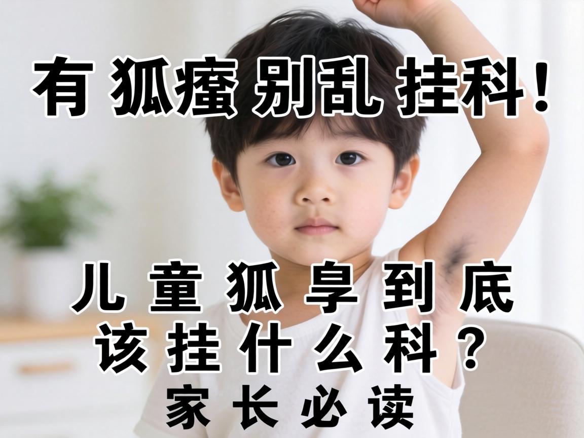 孩子有狐臭别乱挂科！儿童狐臭到底该挂什么科？家长必读