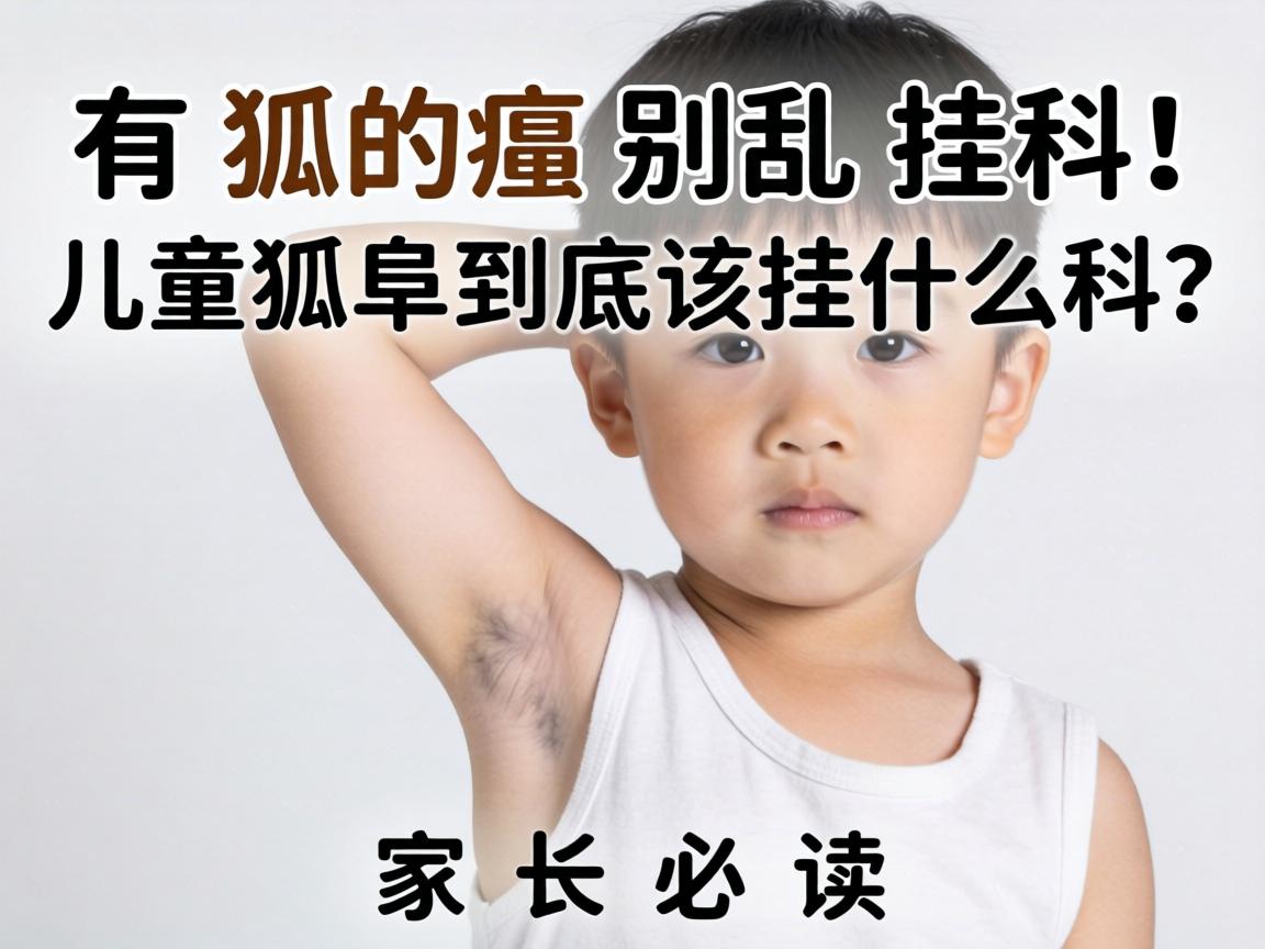 孩子有狐臭别乱挂科！儿童狐臭到底该挂什么科？家长必读