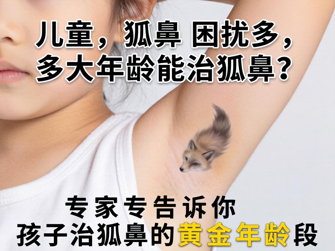 儿童狐臭困扰多，多大年龄能治狐臭？专家告诉你孩子治狐臭的黄金年龄段