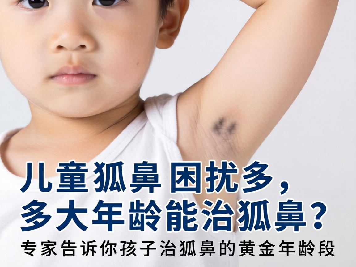 儿童狐臭困扰多，多大年龄能治狐臭？专家告诉你孩子治狐臭的黄金年龄段