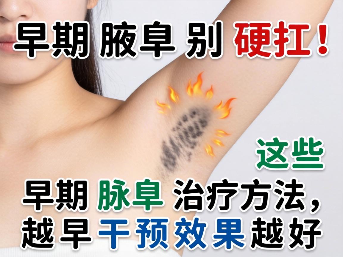 早期腋臭别硬扛！这些早期腋臭治疗方法，越早干预效果越好