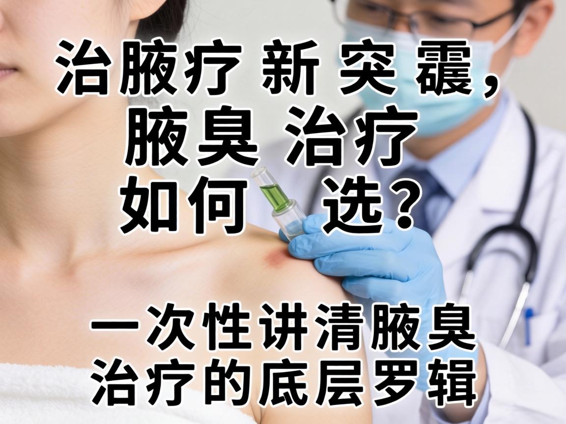 腋臭治疗新突破，腋臭治疗如何选？一次性讲清腋臭治疗的底层逻辑