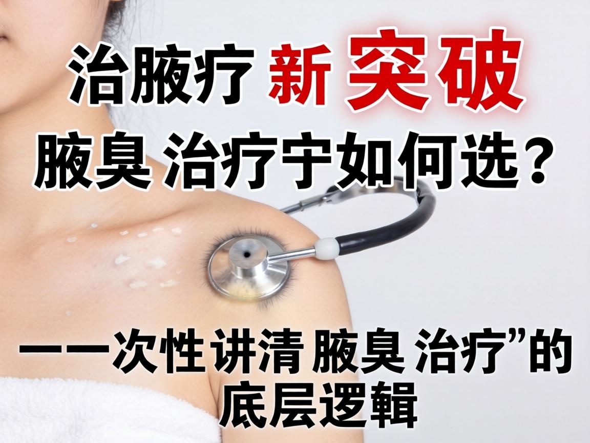 腋臭治疗新突破，腋臭治疗如何选？一次性讲清腋臭治疗的底层逻辑