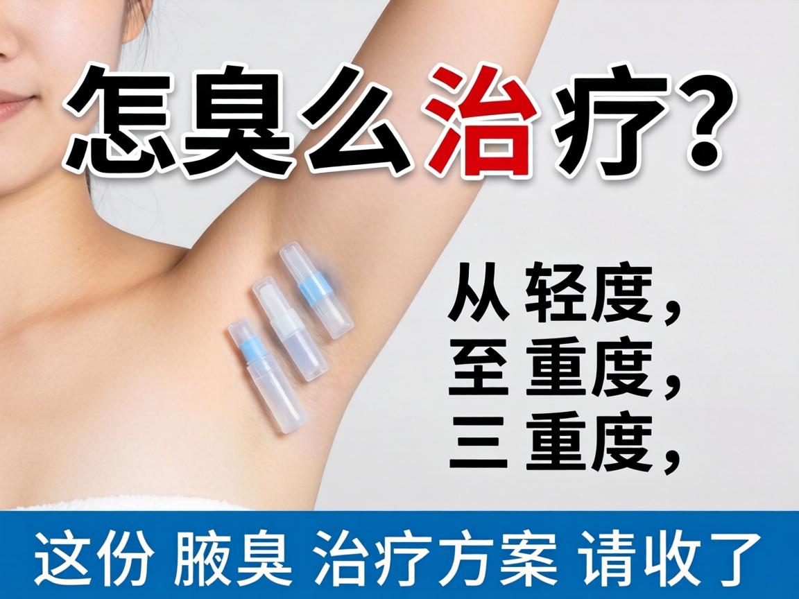 腋臭怎么治疗？从轻度到重度，这份腋臭治疗方案请收好