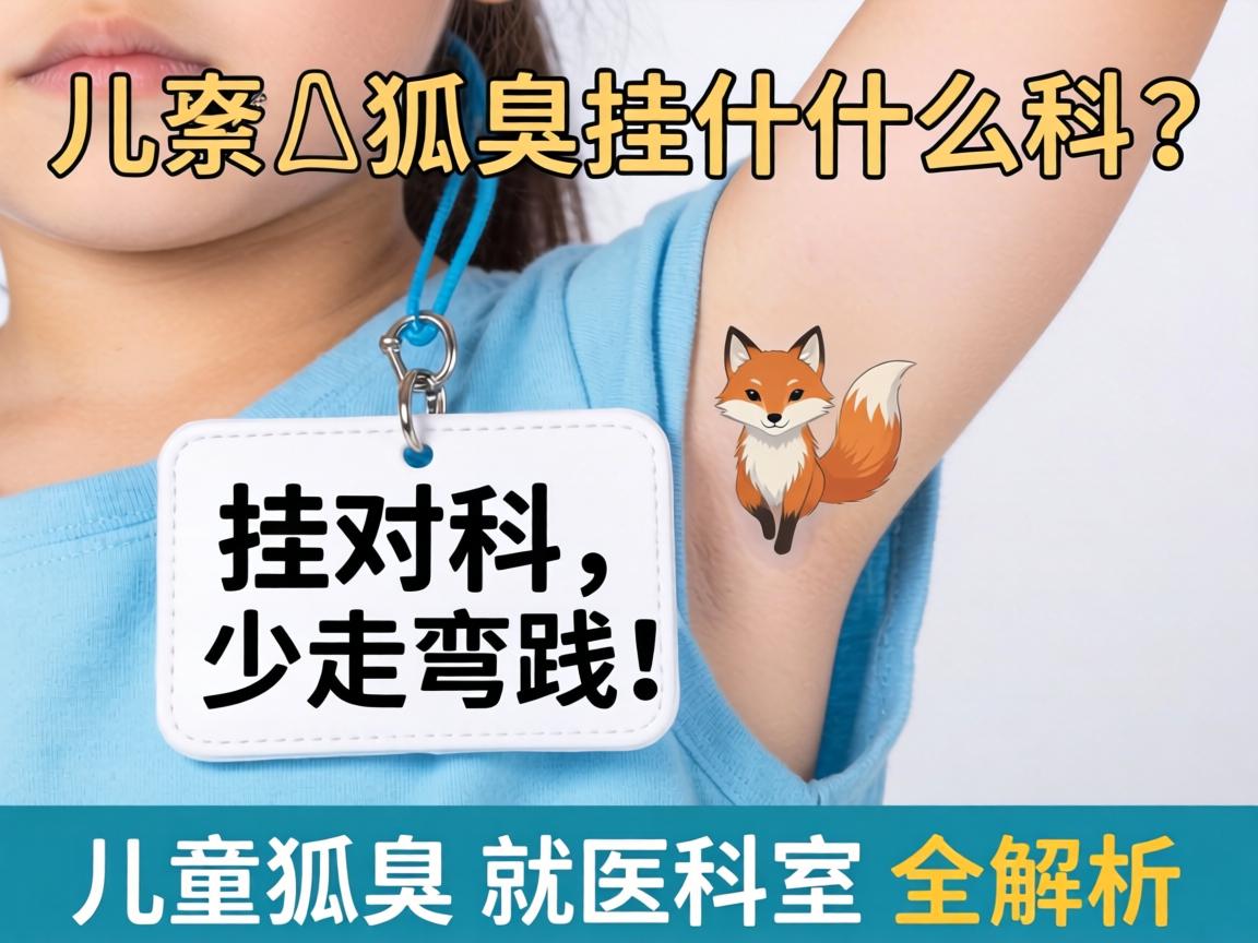 儿童狐臭挂什么科？挂对科，少走弯路！儿童狐臭就医科室全解析