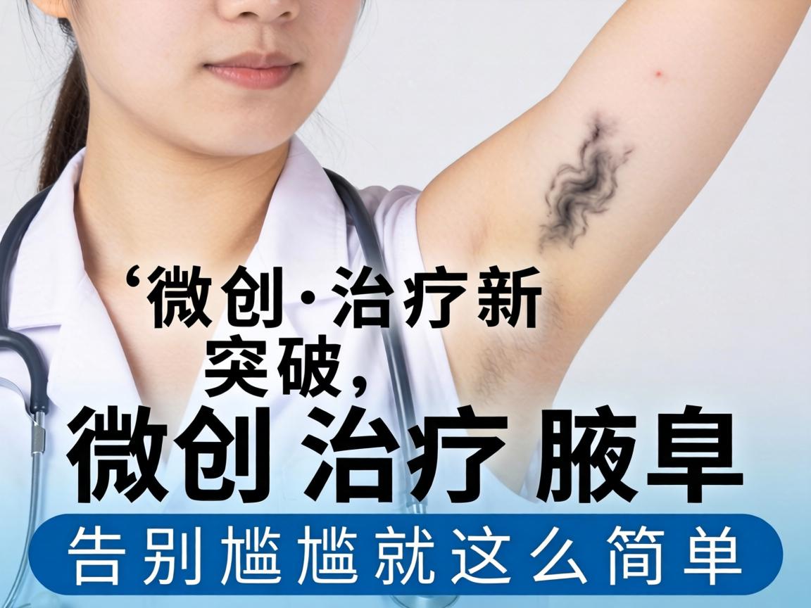 腋臭微创治疗新突破，微创治疗腋臭，告别尴尬就这么简单