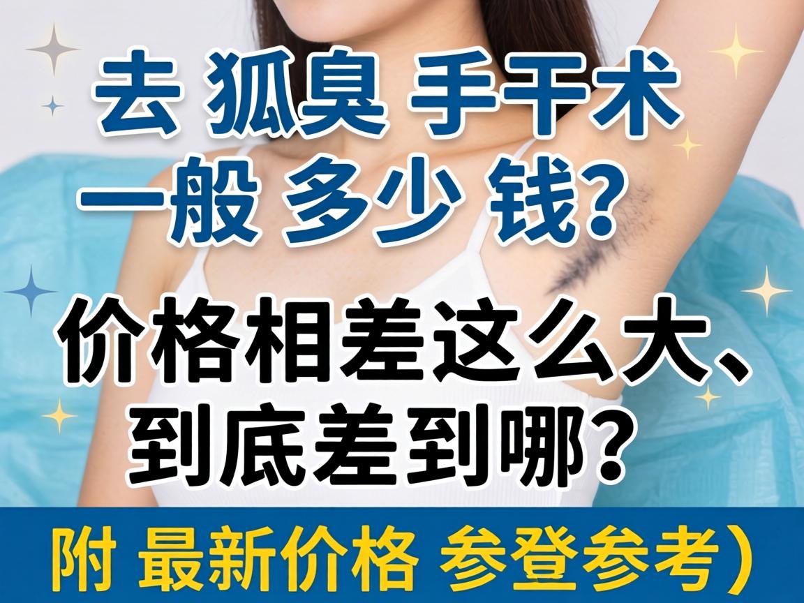 去狐臭手术一般多少钱？价格相差这么大，到底差在哪？附最新价格参考）