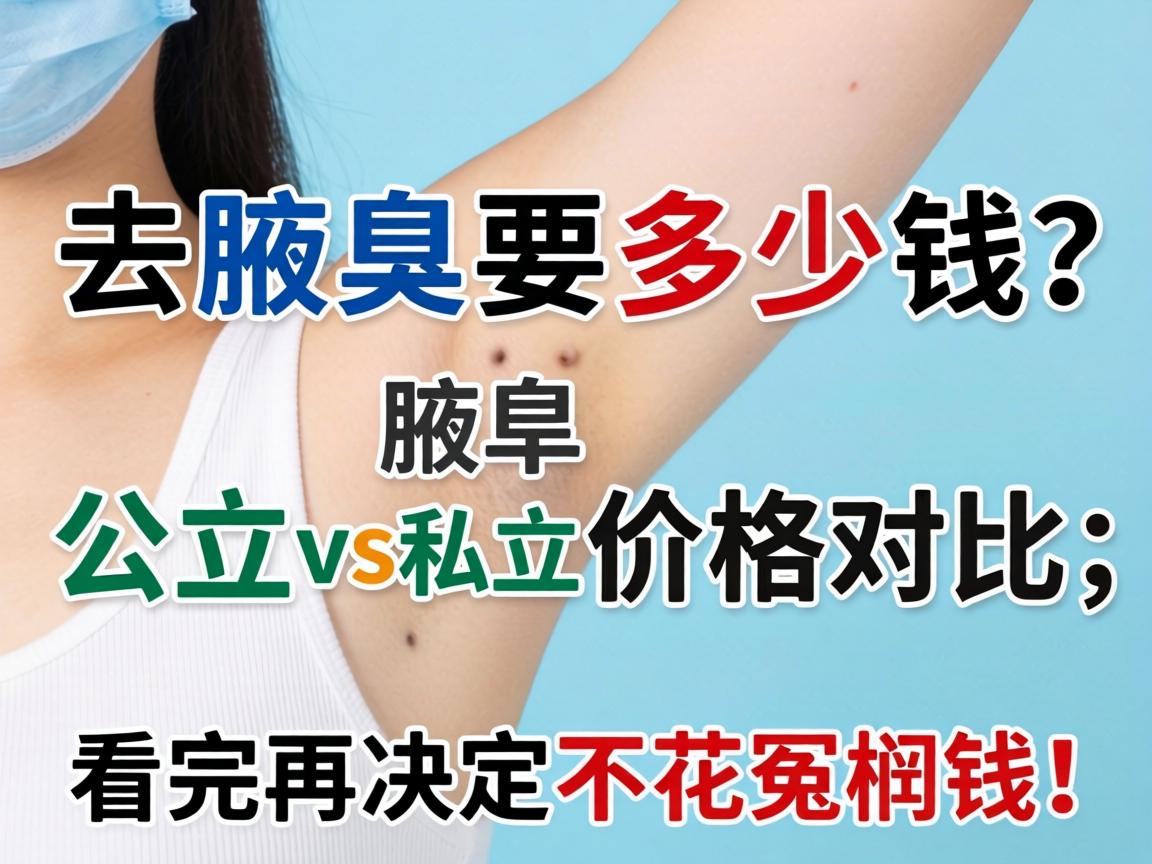 去腋臭要多少钱？公立vs私立价格对比，看完再决定不花冤枉钱！