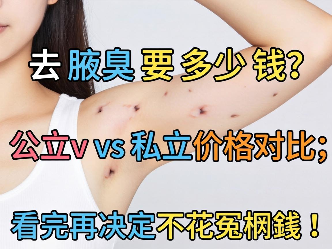 去腋臭要多少钱？公立vs私立价格对比，看完再决定不花冤枉钱！