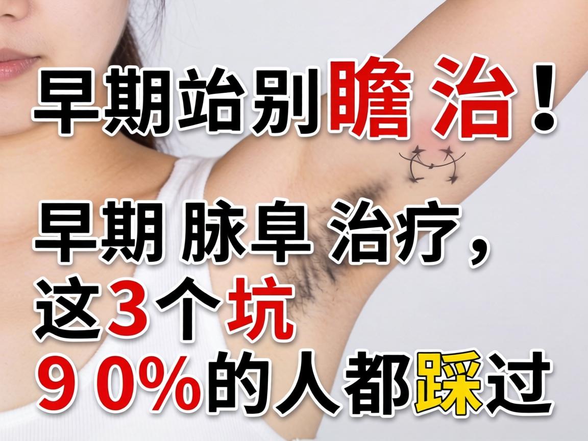 早期腋臭别瞎治！早期腋臭治疗，这3个坑90%的人都踩过