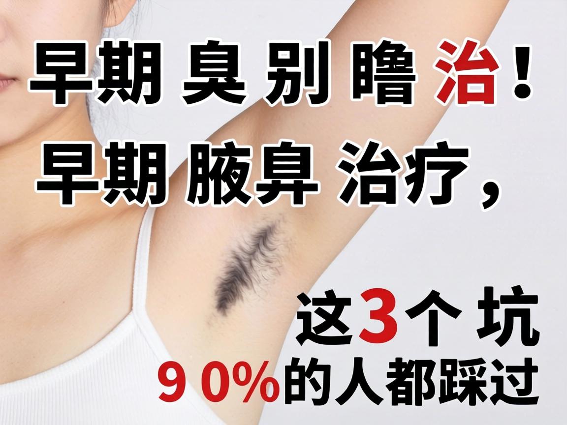 早期腋臭别瞎治！早期腋臭治疗，这3个坑90%的人都踩过