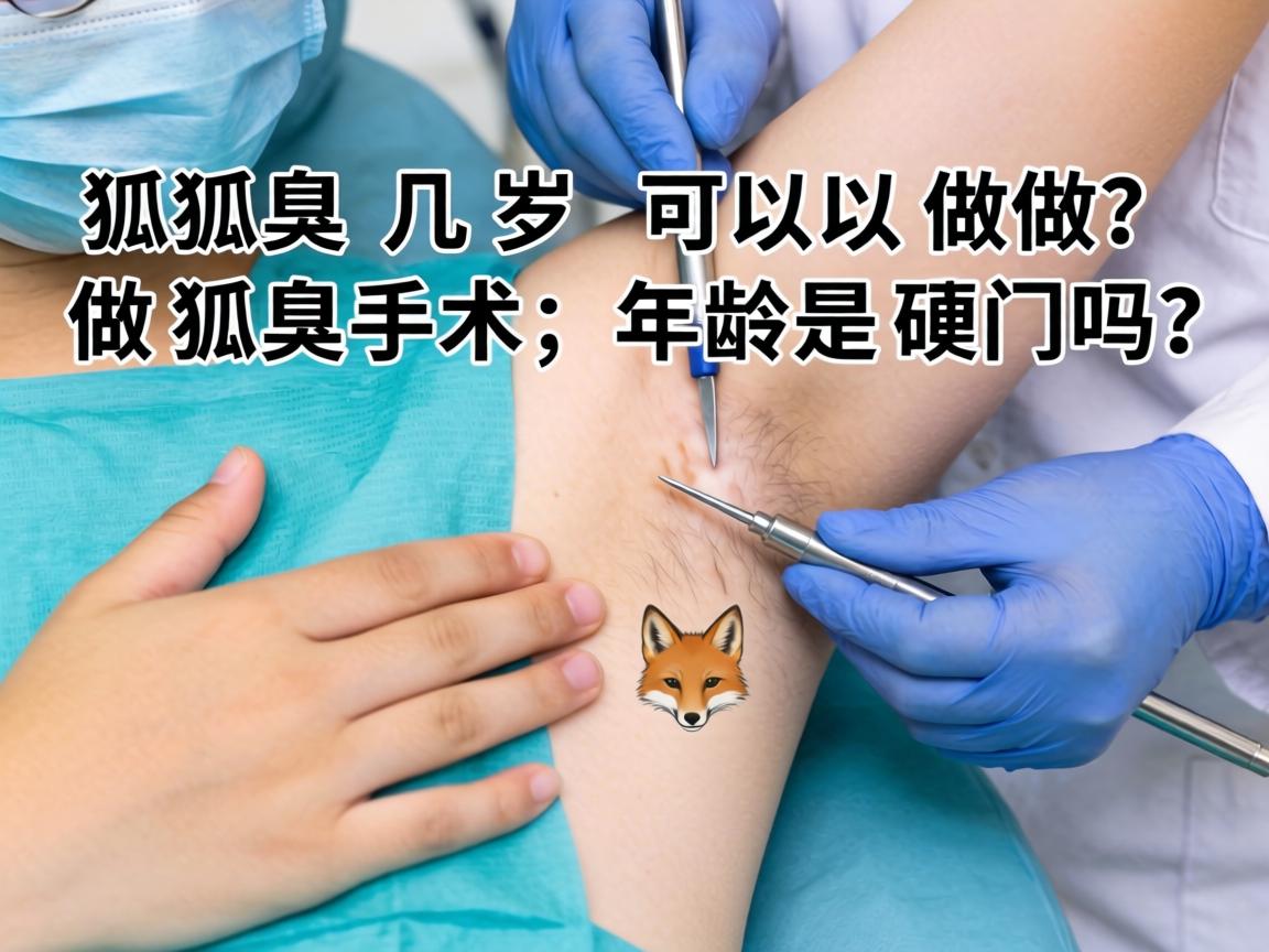 狐臭手术几岁可以做？做狐臭手术，年龄是硬门槛吗？