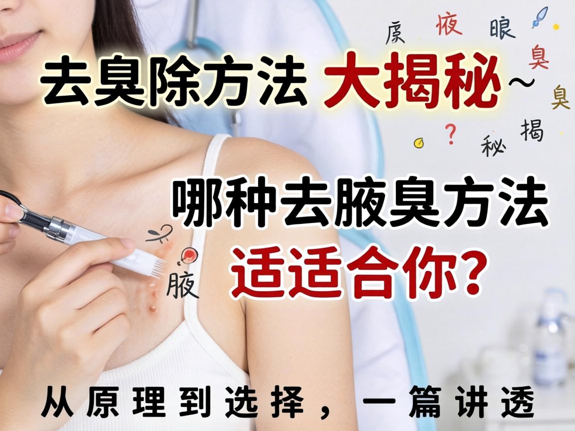 腋臭去除方法大揭秘，哪种去腋臭方法适合你？从原理到选择，一篇讲透