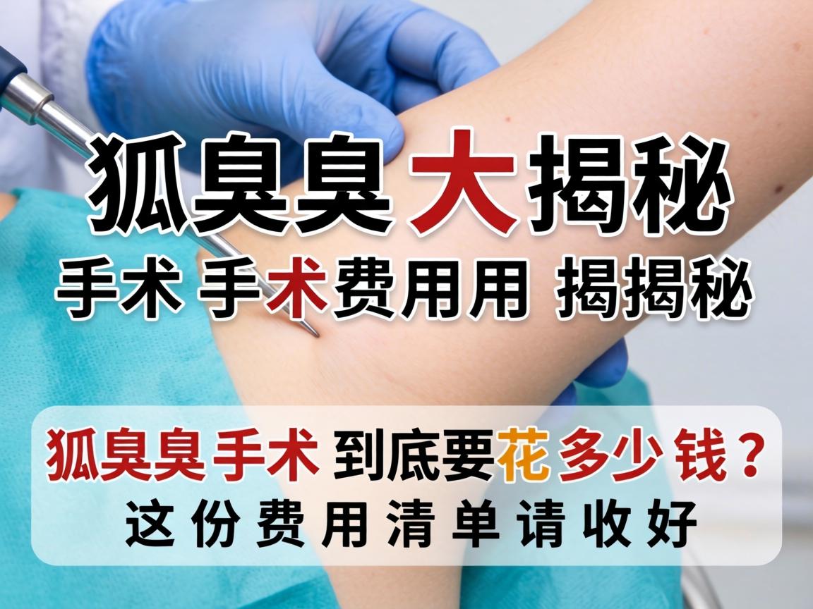 狐臭手术费用大揭秘，狐臭手术到底要花多少钱？这份费用清单请收好