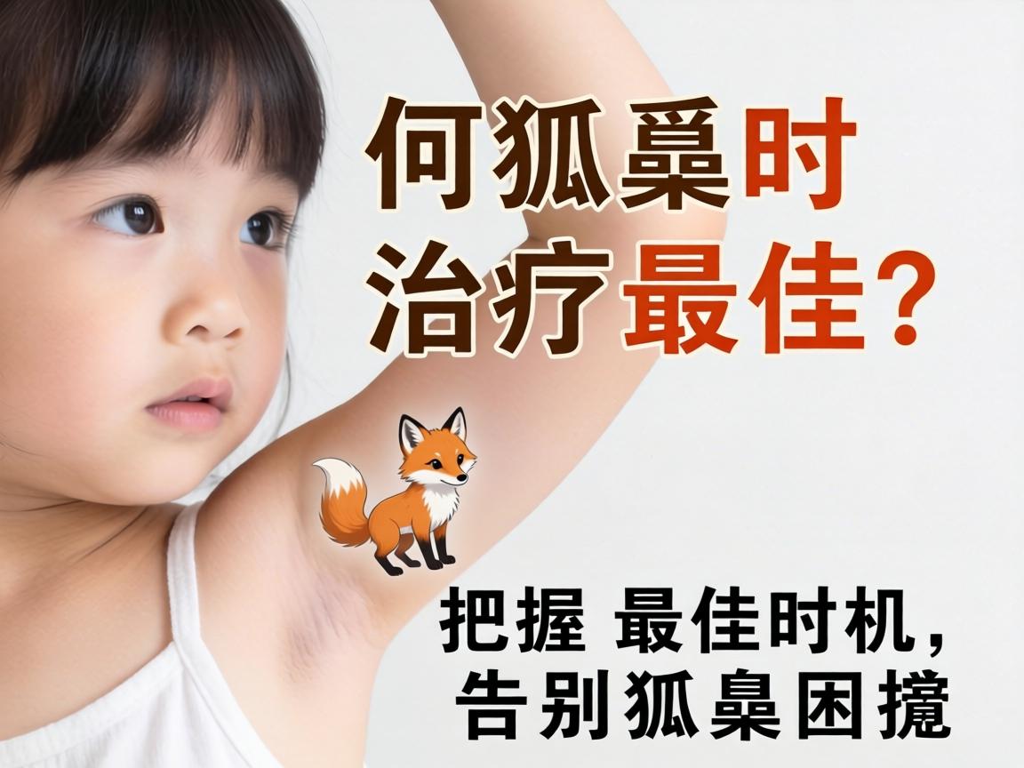 小孩狐臭何时治疗最佳？把握最佳时机，告别狐臭困扰