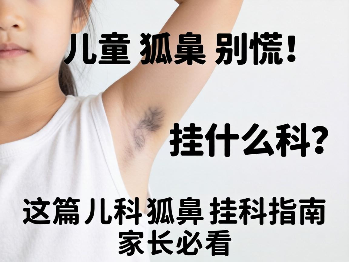 儿童狐臭别慌!挂什么科?这篇儿科狐臭挂科指南家长必看 儿童狐臭别慌!挂什么科?这篇儿科狐臭挂科指南家长必看