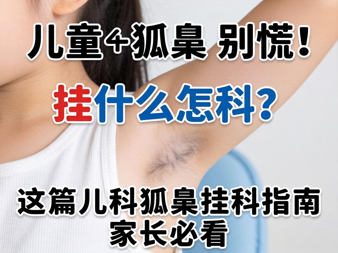 儿童狐臭别慌!挂什么科?这篇儿科狐臭挂科指南家长必看 儿童狐臭别慌!挂什么科?这篇儿科狐臭挂科指南家长必看