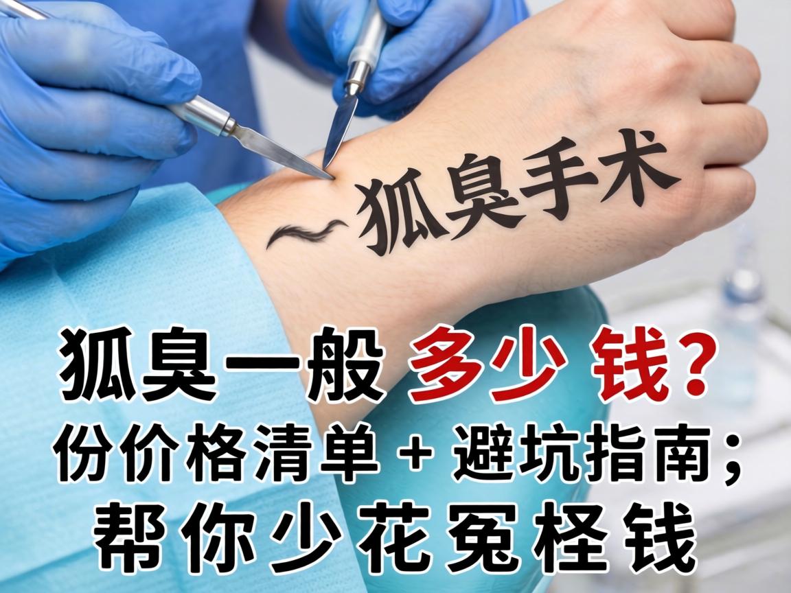 狐臭手术一般多少钱？这份价格清单+避坑指南，帮你少花冤枉钱