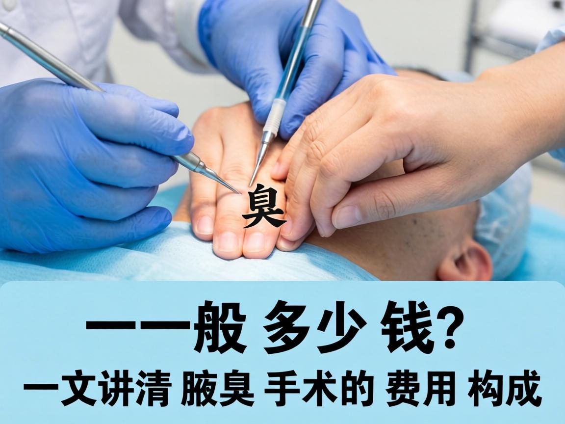 腋臭的手术一般多少钱？一文讲清腋臭手术的费用构成