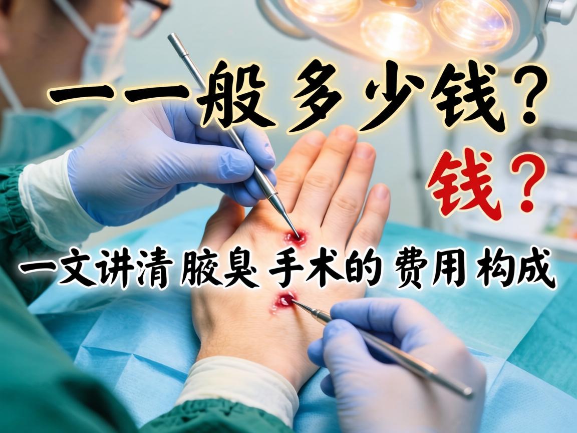 腋臭的手术一般多少钱？一文讲清腋臭手术的费用构成