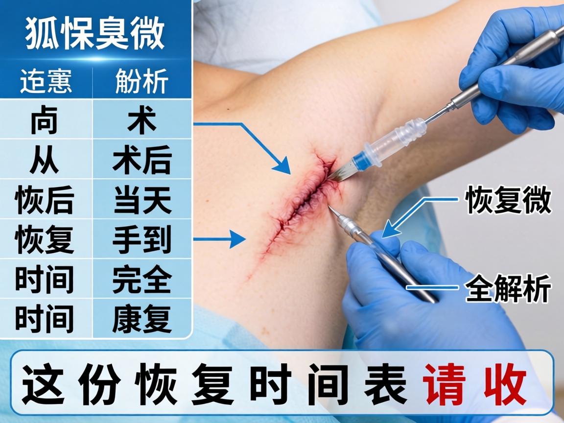 狐臭微创手术恢复时间全解析，从术后当天到完全康复，这份恢复时间表请收好