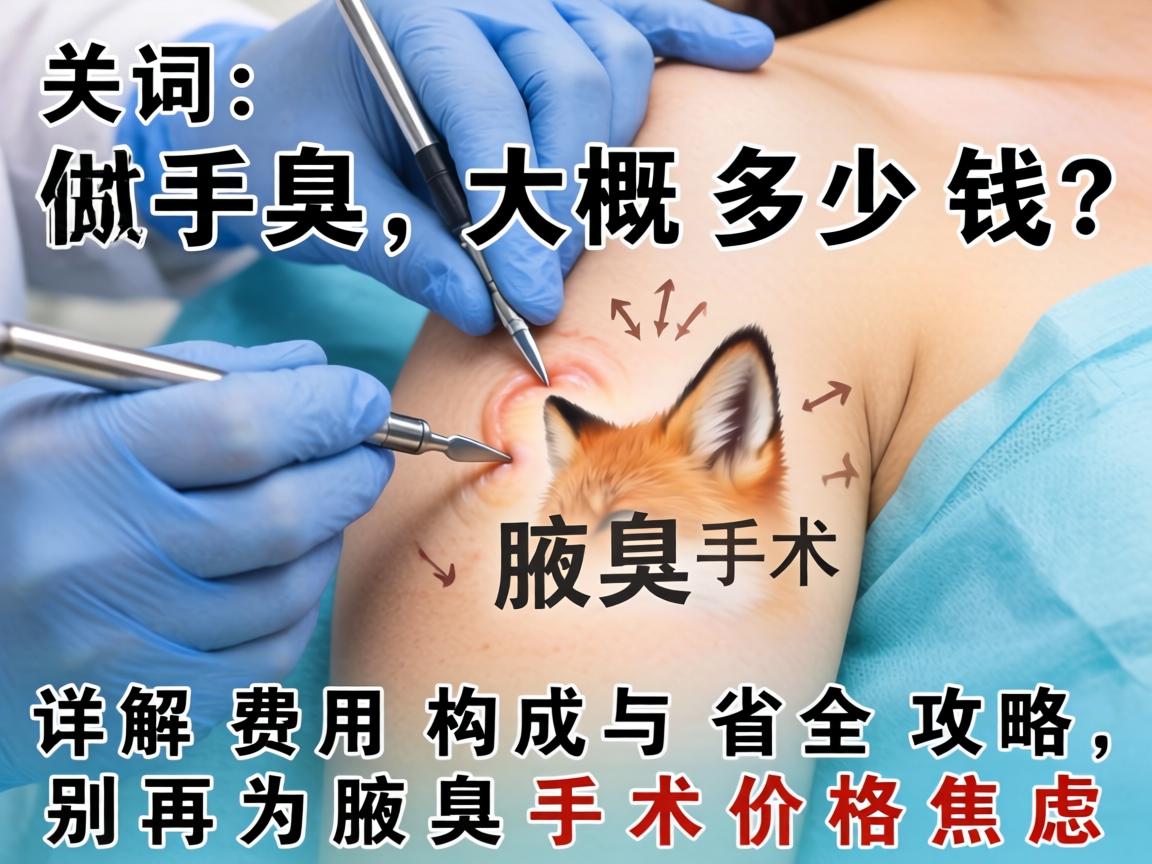 狐臭做手术大概多少钱？详解费用构成与省钱攻略，别再为腋臭手术价格焦虑
