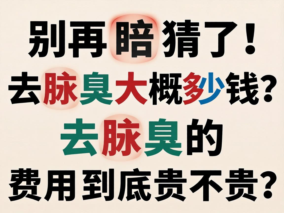 别再瞎猜了！去腋臭大概多少钱？去腋臭的费用到底贵不贵？